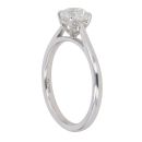 Platinum 0.70ct Brilliant Cut Diamond Solitaire Ring