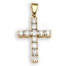 18ct Yellow Gold 1.00ct Diamond Cross