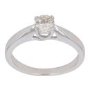 9ct White Gold 0.50ct Brilliant Cut Diamond Solitaire Ring