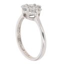 18ct White Gold 0.55ct Diamond Cluster Ring