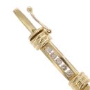 18ct Yellow Gold 2.00ct Brilliant Cut Diamond Bracelet 7"