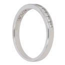 9ct White Gold Moissanite Eternity Ring
