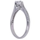 18ct White Gold 0.35ct Princess and Brilliant Cut Diamond Solitaire Ring