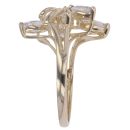14ct Yellow Gold Cubic Zirconia Marquise Ring