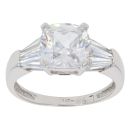 9ct White Gold Cubic Zirconia Fancy Ring