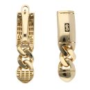 14ct Yellow Gold Monaco Classic Plain Drop Earrings