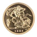 1982 Elizabeth II Decimal Portrait UK Half Sovereign Coin