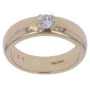 9ct Yellow Gold Cubic Zirconia Single Stone Ring