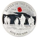 2016 The Battle of The Somme 1916-2016 Silver Proof 5 Pounds Coin