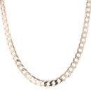 9ct Yellow Gold Plain Curb Chain 20"