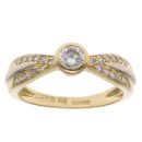 18ct Yellow Gold Brilliant Cut 0.45ct Diamond Solitaire Ring