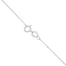 18ct White Gold 0.34ct Brilliant Cut Diamond Circle Pendant And Chain 18"