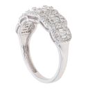 9ct White Gold 0.50ct Baguette And Brilliant Cut Diamond Fancy Ring