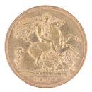 1909 Edward VII Large Head UK Half Sovereign Coin