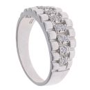 Silver Cubic Zirconia Signet Ring by Icesia