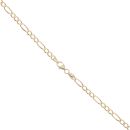 9ct Yellow Gold Figaro Chain 18"