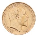 1906 Edward VII Large Head UK Half Sovereign Coin