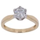 18ct Yellow Gold 0.50ct Brilliant Cut Diamond Solitaire Ring