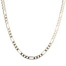 9ct Yellow Gold Figaro Plain Chain 20"