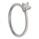 Platinum 0.43ct Princess Cut Diamond Solitaire Ring