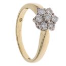 18ct Yellow Gold 0.50ct Brilliant Cut Diamond Cluster Ring