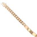 9ct Yellow Gold ID Curb Bracelet 8"