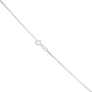 Silver Green Gemstone Heart Drop Pendant and Chain 18" By Icesia