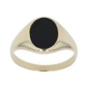 9ct Yellow Gold Onyx Signet Ring