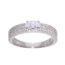 Sterling Silver Cubic Zirconia Ring by Icesia