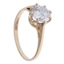 9ct Yellow Gold Cubic Zirconia Single Stone Ring