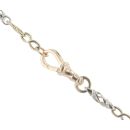9ct Yellow And White Gold Fancy Chain 18"