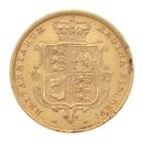 1883 Victoria Young Head UK Half Sovereign Coin