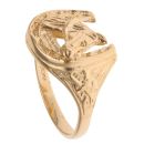 9ct Yellow Gold Horseshoe Signet Ring