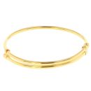 22ct Yellow Gold Child's Plain Bangle