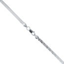 Silver Greek Key Herringbone Chain 20" By Icesia