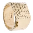 9ct Yellow Gold Pyramid Signet Ring