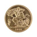 1912 George V Large Head UK Half Sovereign Coin
