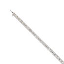 9ct White Gold 3.50ct Diamond Tennis 7" Bracelet