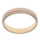 18ct Yellow and White Gold Wedding Band 3mm