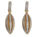 18ct Yellow Gold 1.75ct Brilliant Cut Diamond Fancy Drop Earrings