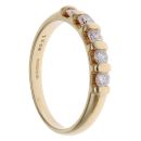 18ct Yellow Gold 0.51ct Brilliant Cut Diamond Five Stone Ring