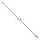 Silver Cubic Zirconia Tennis Bracelet 7" By Icesia