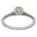 18ct White Gold 0.33ct Brilliant Cut Diamond Solitaire Ring