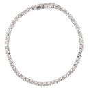 9ct White Gold 1.50ct Diamond Tennis Bracelet 7"