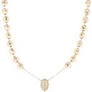 9ct Yellow Gold Rosary Beads with a Crucifix 32"