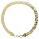 Gold Plated Silver Bismark Bracelet 7"