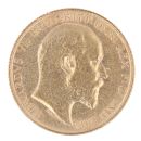 1909 Edward VII Large Head UK Half Sovereign Coin