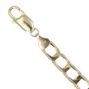 9ct Yellow Gold Square Curb Bracelet 8.5"