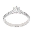 18ct White Gold Diamond 0.61ct Solitaire Ring