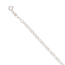 Silver Belcher Anklet 10"